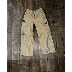 Tommy Hilfiger Boys Size 6 Convertible Cargo Pants Khaki Tan Zip Off Shorts